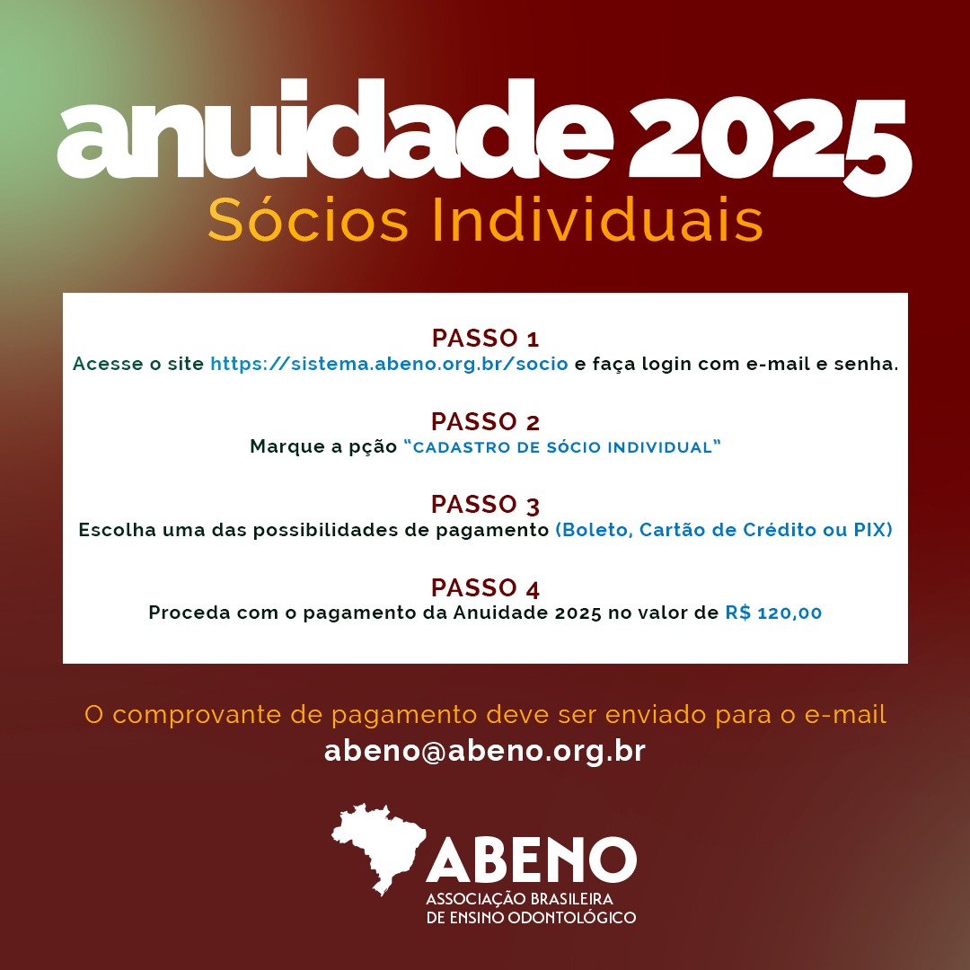 Torne-se um sócio da ABENO e faça a diferença no ensino odontológico!