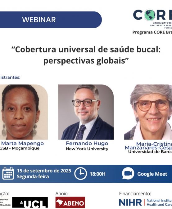 Vem aí mais um Webinar do Programa CORE!