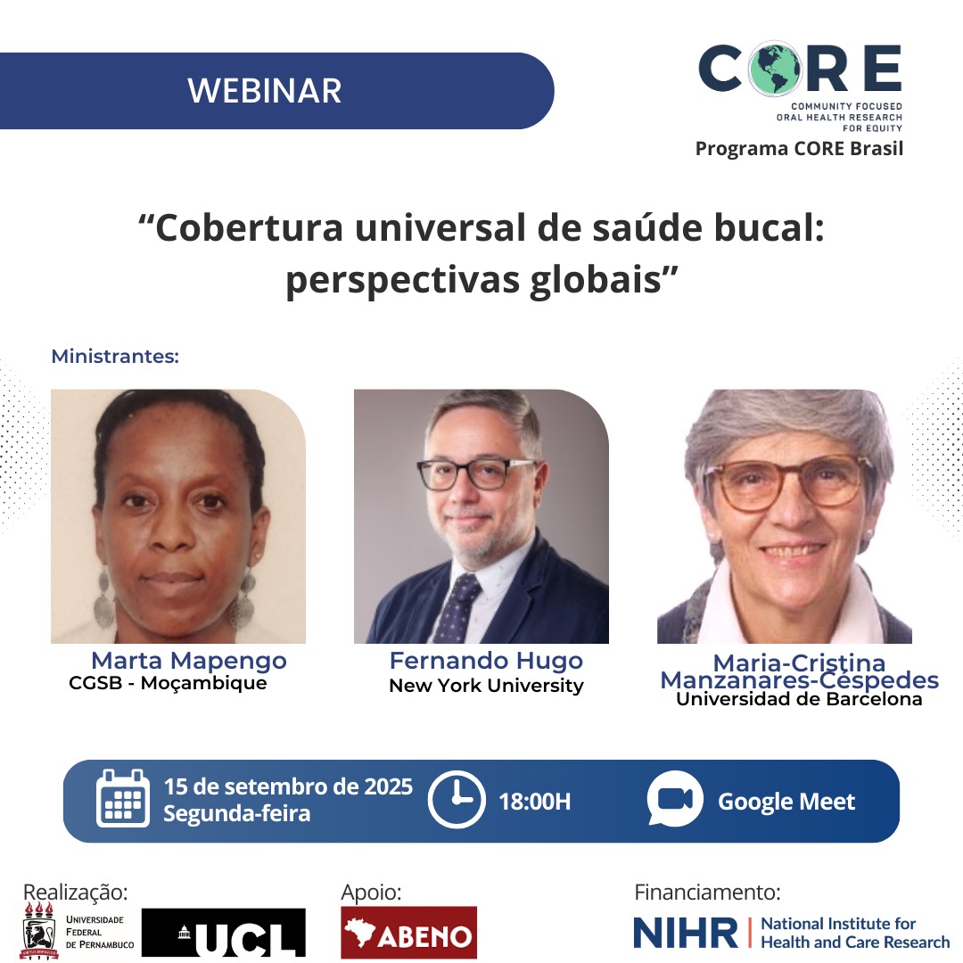 Vem aí mais um Webinar do Programa CORE!