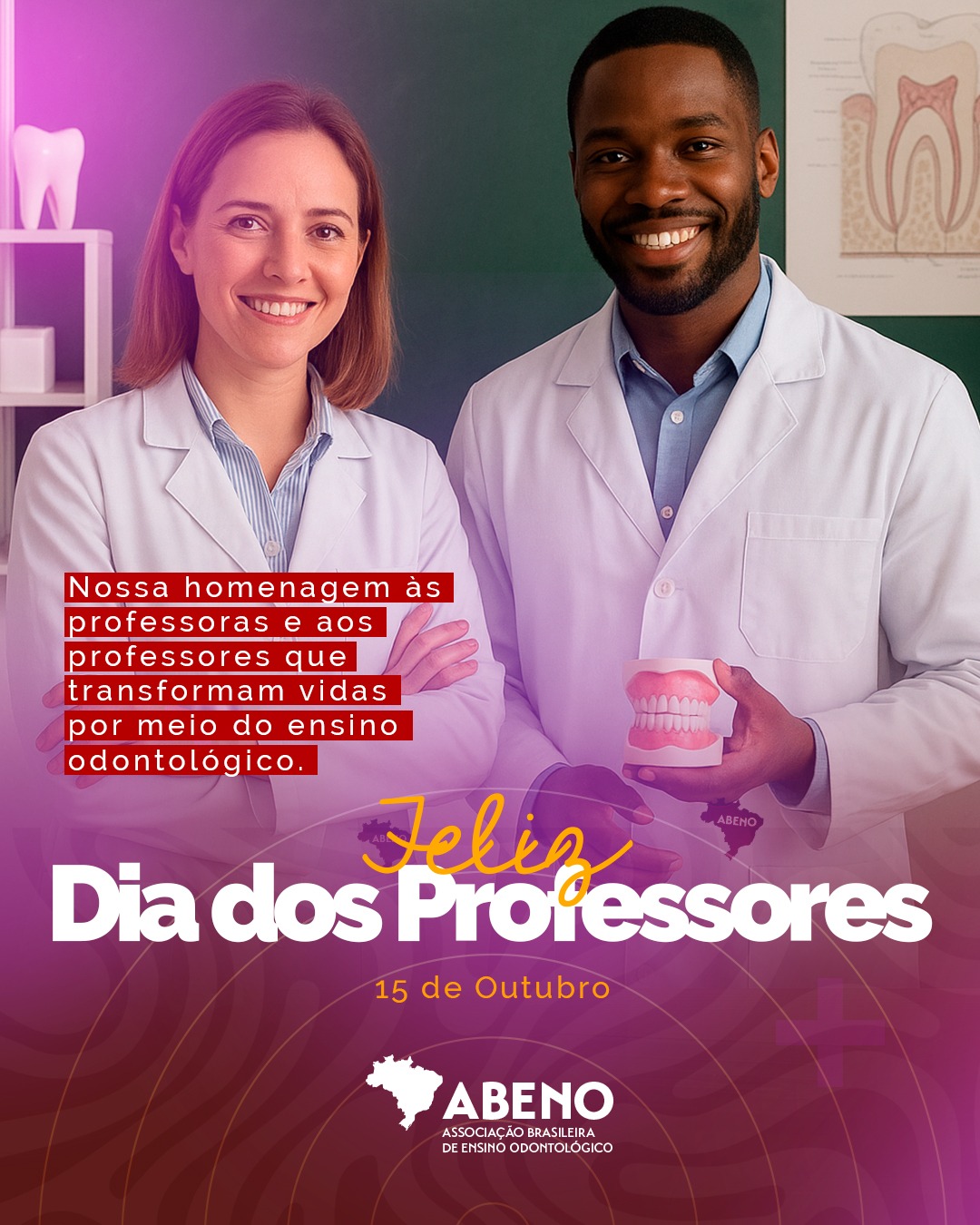 Homenagem da ABENO às professoras e professores Homenagem da ABENO às professoras e professores