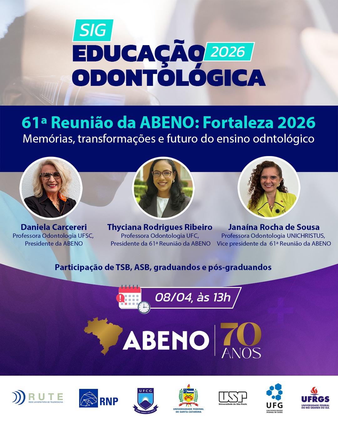 Participe do SIG Educação Odontológica de abril!